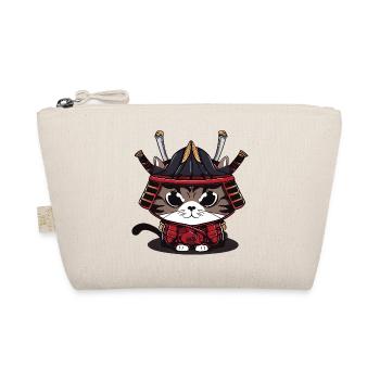 Mignon chat samouraï vêtements traditionnels - Trousse biologique - nature - Devant
