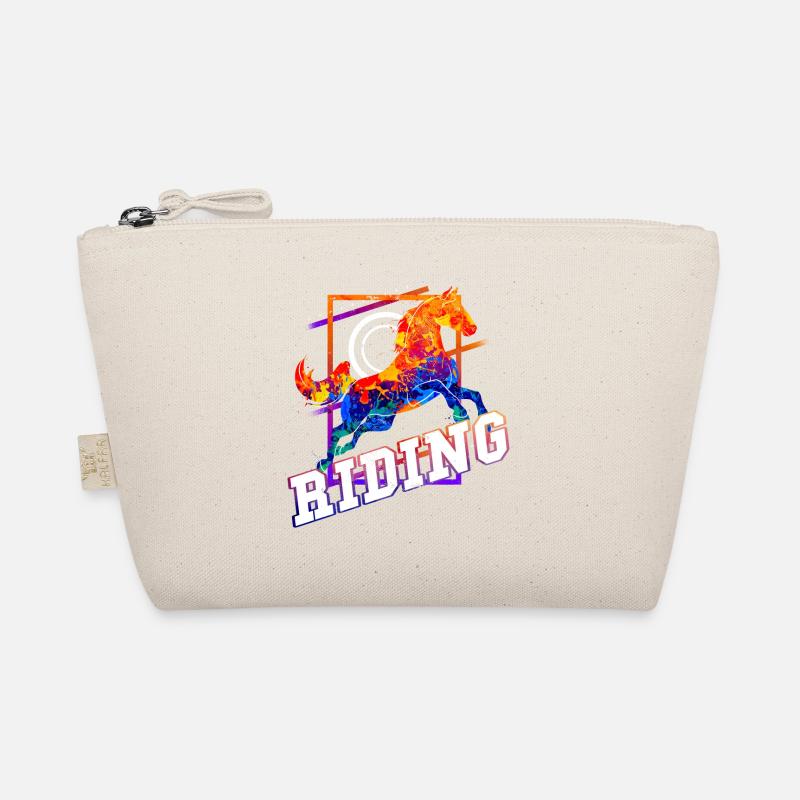 Cavalier Cavalier Saut d’Obstacles Sport Coloré Vintage Trousse biologique