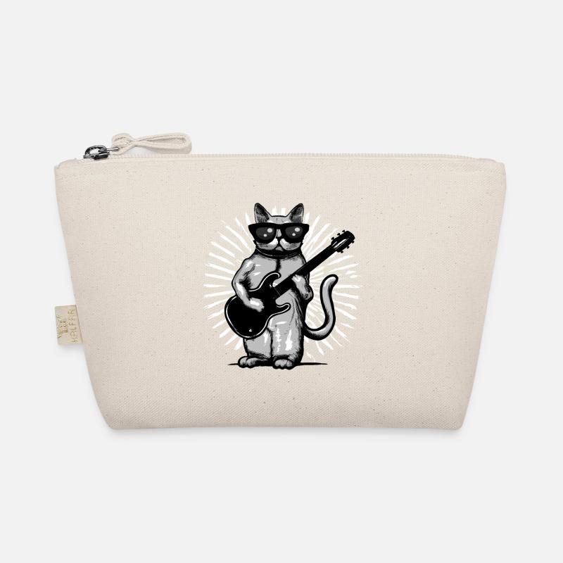 Chat Guitariste Trousse biologique