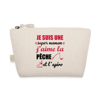 super maman pêche et apéro, cadeau fête des pères - Trousse biologique - nature - Devant