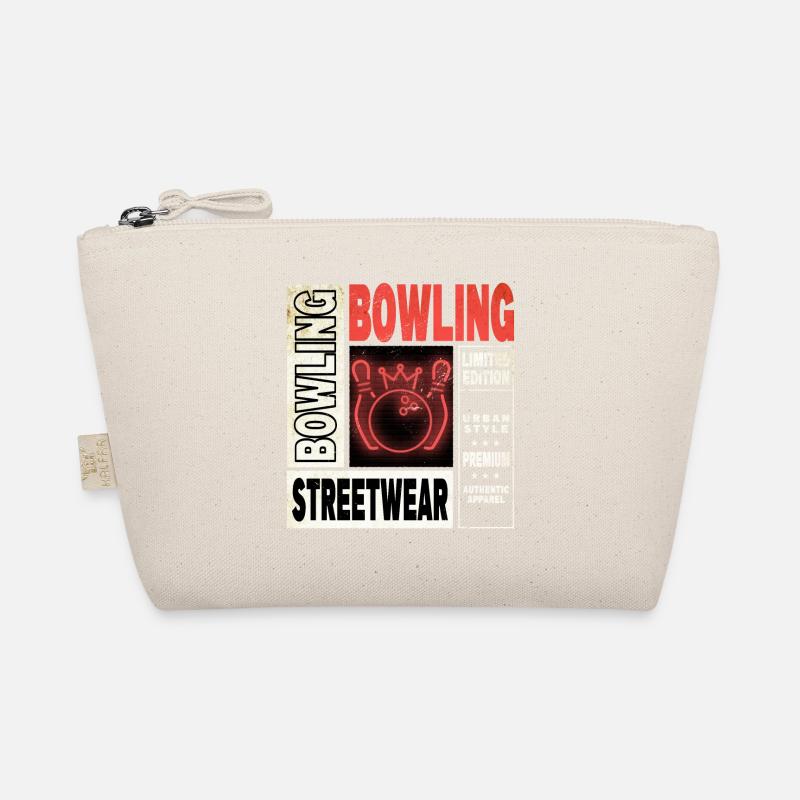 Bowling Bowling Bowling Ball Pins Bowling Players Organic Pouch