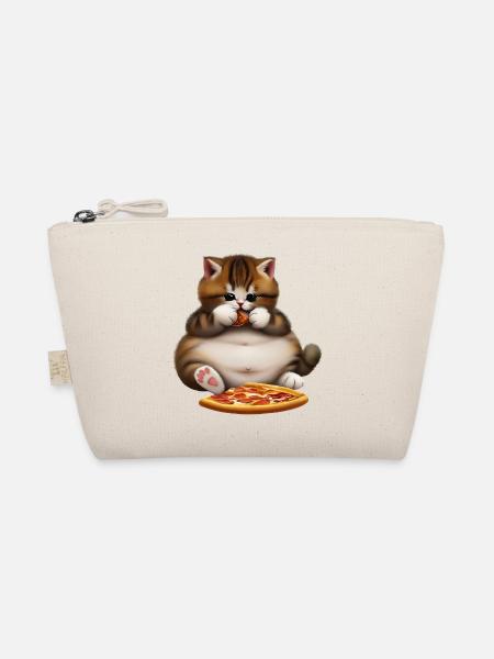 Pizza lover cat - Organic Pouch - nature - Front