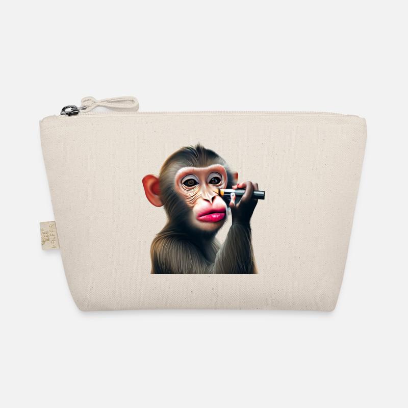 Schminkender Affe Bio-Täschchen