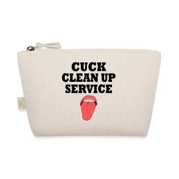 Cuckold cuck clean up service - Organic Pouch - nature - Front