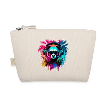 Abstract panda bear - Organic Pouch - nature - Front