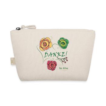 Danke für Alles, Blumenstrauß - Bio-Täschchen - Natur - Vorne