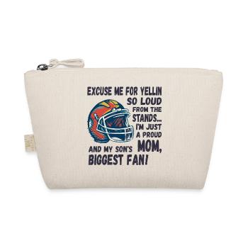 Excuse me for yellin so loud, Football mom - Organic Pouch - nature - Front