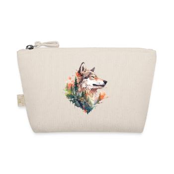 Wolf - Bio-Täschchen - Natur - Vorne