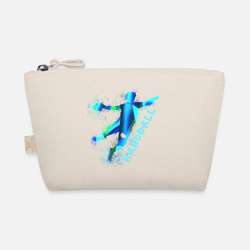 Handball, handballer, Beachhandball,Graffiti - Bio-Täschchen - Natur