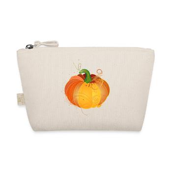 orange pumpkin in autumnal colors - Organic Pouch - nature - Front
