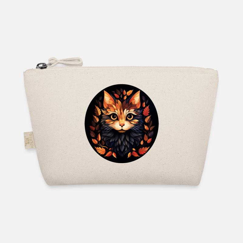 Chat mignon des feuilles d’automne feuilles Trousse biologique