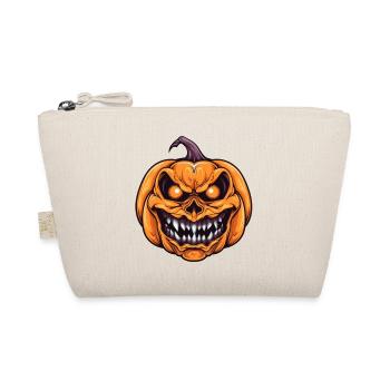Citrouille effrayante d’Halloween avec visage - Trousse biologique - nature - Devant