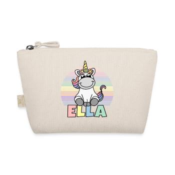 Nom de la licorne Ella - Trousse biologique - nature - Devant