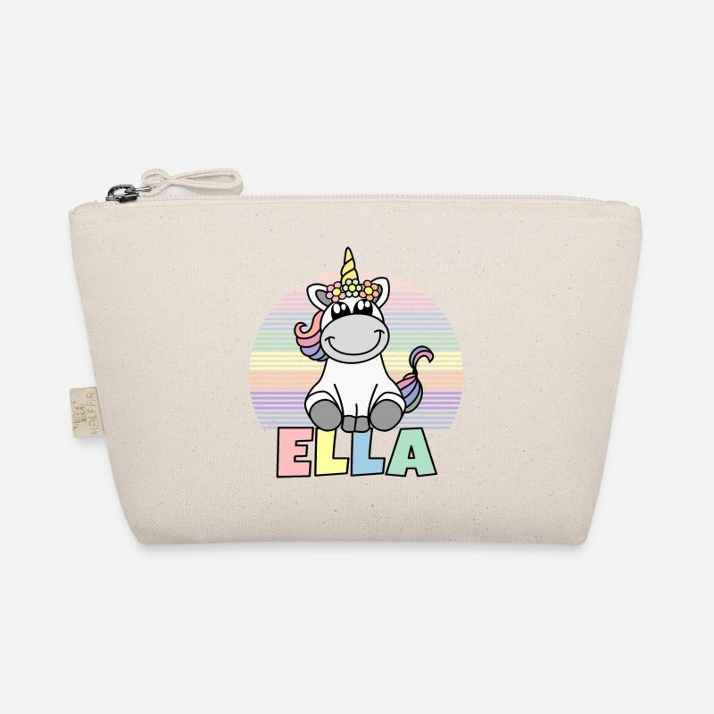 Ella Einhorn Name Bio-Täschchen