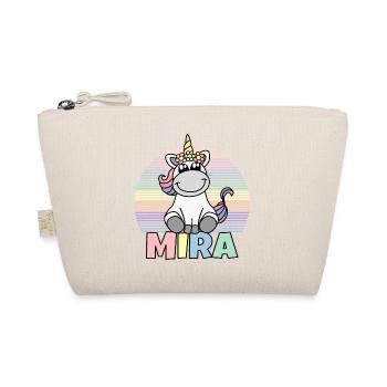 Mira Unicorn Name - Organic Pouch - nature - Front