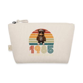Limited Edition 1985 Year Birthday Retro - Organic Pouch - nature - Front