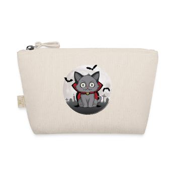 Vampurr Cat Halloween - Organic Pouch - nature - Front