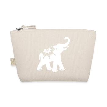 Yoga éléphant ornement mandala minimal inde animal - Trousse biologique - nature - Devant