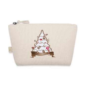 beautiful gingerbread christmas tree for christmas - Organic Pouch - nature - Front