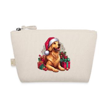 Golden Retriever The Santa Claus - Organic Pouch - nature - Front