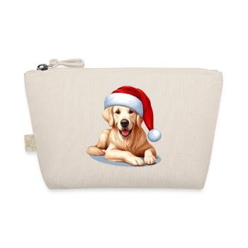 Golden Retriever Christmas Eve Spirit - Organic Pouch - nature - Front