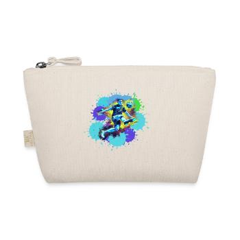 Handball, handballer, Beachhandball,Graffiti - Bio-Täschchen - Natur - Vorne