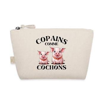 cochon, copains comme cochons, amitié - Trousse biologique - nature - Devant