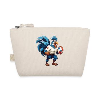 Rugby France Rooster Rugby Ball Player Sports Fan - Organic Pouch - nature - Front