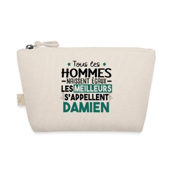 Damien Prénom Homme Cadeau Humour - Trousse biologique - nature - Devant
