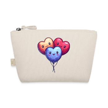 Balloon hearts also for children and birthdays - Organic Pouch - nature - Front