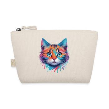 Niedliche Katze - Bio-Täschchen - Natur - Vorne