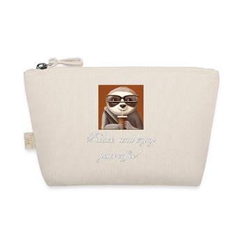 Sloth drinking coffee. - Organic Pouch - nature - Front