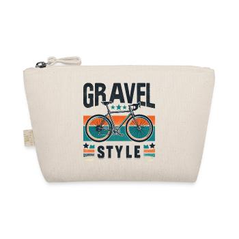 Rustic Bicycle Adventure Gravel Bike Style - Organic Pouch - nature - Front