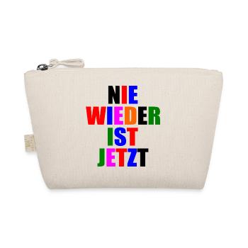 Nie wieder ist jetzt - Bio-Täschchen - Natur - Vorne