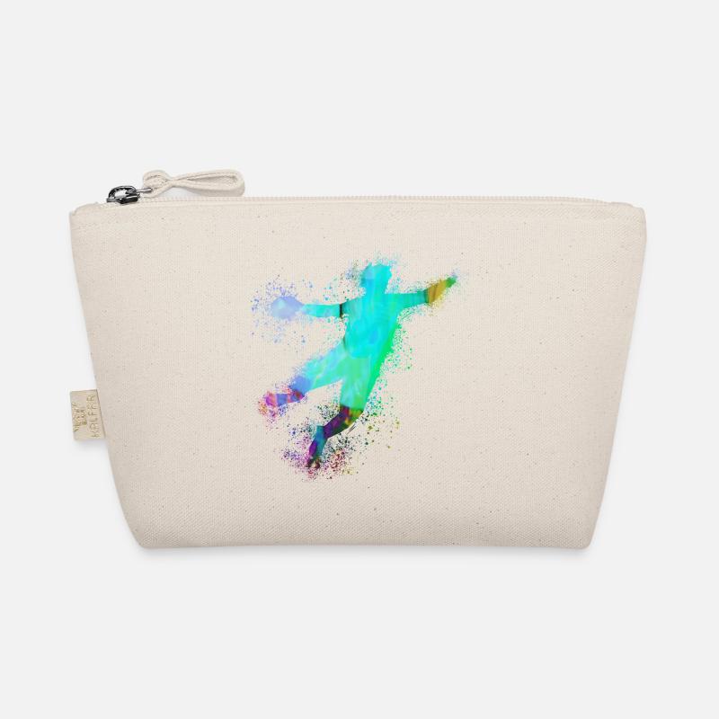 Handball, handballer, Beachhandball,Graffiti - Bio-Täschchen - Natur