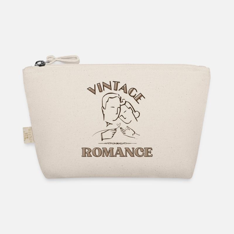 Vintage-Kiss-Line-Kunstromanze Bio-Täschchen
