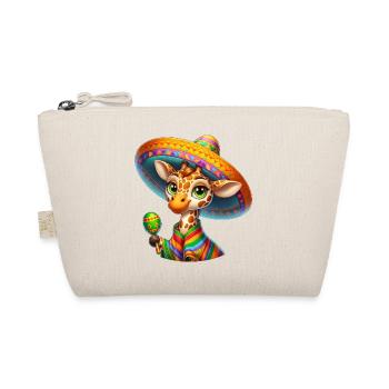 Cinco de Mayo Girafe mignonne aux yeux verts - Trousse biologique - nature - Devant