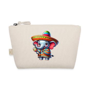 Cinco de Mayo Elefant Cartoon - Bio-Täschchen - Natur - Vorne