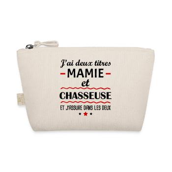 Deux titres mamie chasseuse, grand-mère, chasse - Trousse biologique - nature - Devant