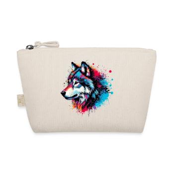 Wolf - Organic Pouch - nature - Front