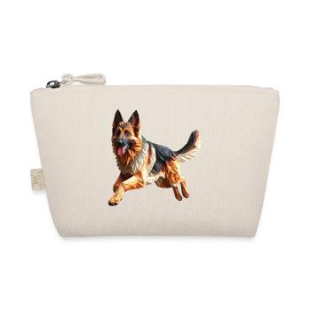 chien berger allemand origami géométrique 3d - Trousse biologique - nature - Devant