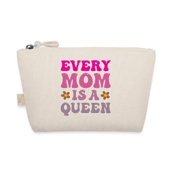 Every Mom is a Queen - Organic Pouch - nature - Front