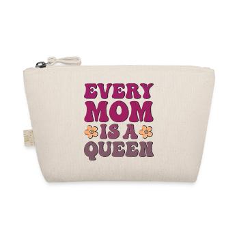 Every Mom is a Queen - Organic Pouch - nature - Front