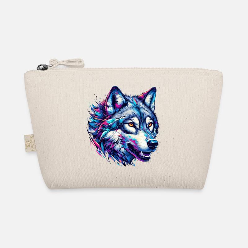 Wolf - Bio-Täschchen - Natur