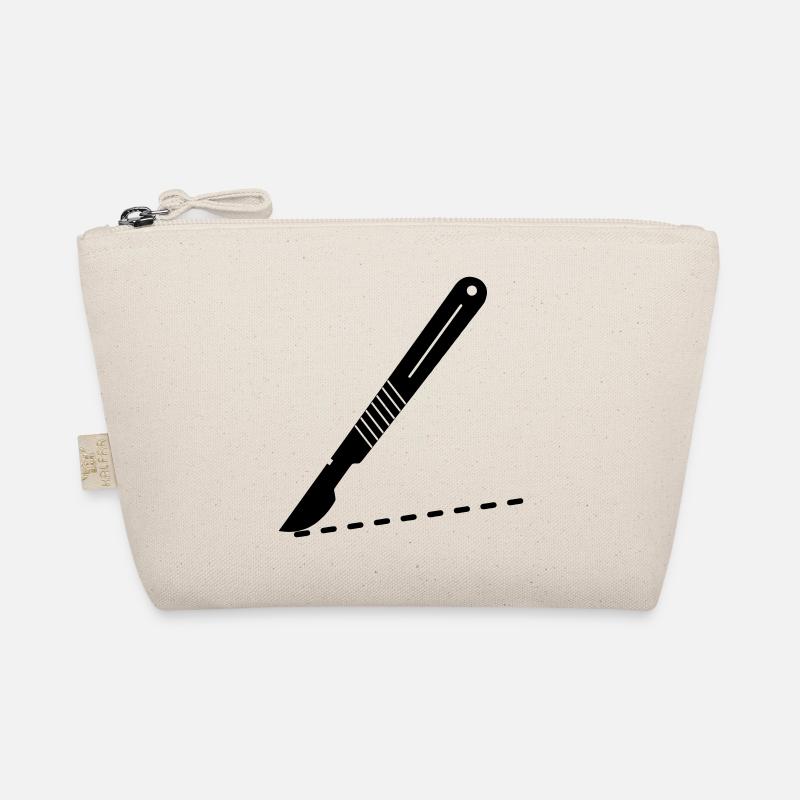 Scalpel blades with cutting line Organic Pouch