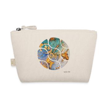 Colorful Abstraction with Gold Accents - Organic Pouch - nature - Front
