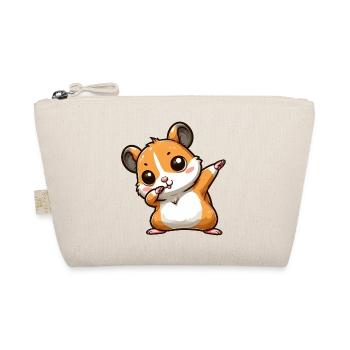 Dabbing Hamster: Cute Cartoon Fun - Organic Pouch - nature - Front
