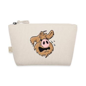 Schweinehund heulend - Bio-Täschchen - Natur - Vorne