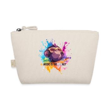 Music is the monkey pun - Organic Pouch - nature - Front