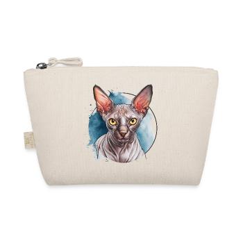 Sphynx Katze für Katzenliebhaber - Bio-Täschchen - Natur - Vorne